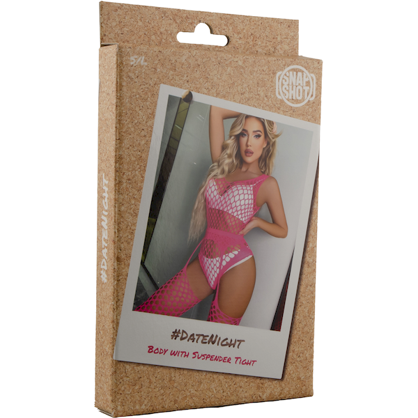 Body with Suspender Tight Set Pink