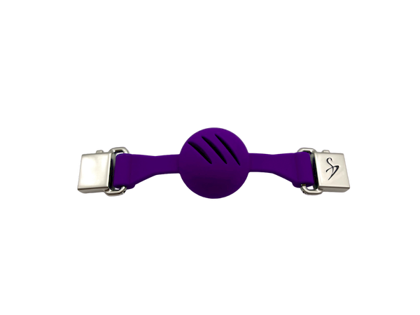 Gag ball violett 45mm mit Luftlöchern