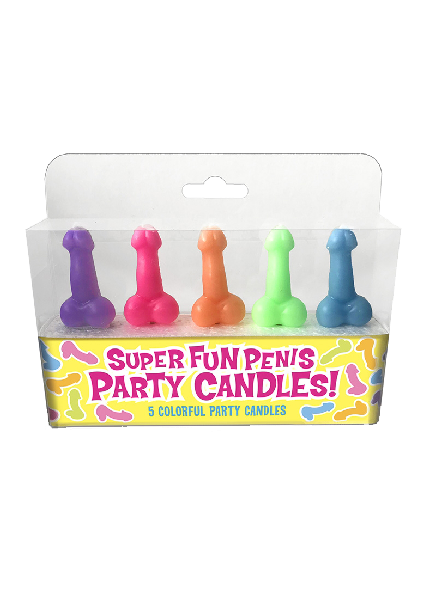 Super Fun Penis Party Candles 5 Stk.