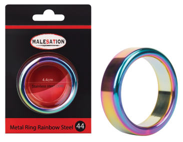 Metal Ring Rainbow 44, Edelstahl, Ø:44mm, Dicke: 