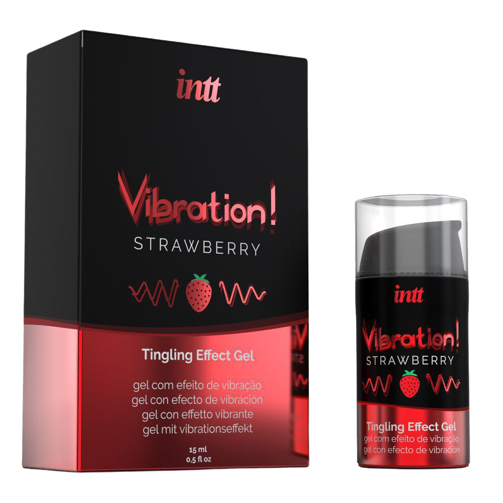 Liquid Vibration Strawberry Tingling Effect Gel 15 ml
