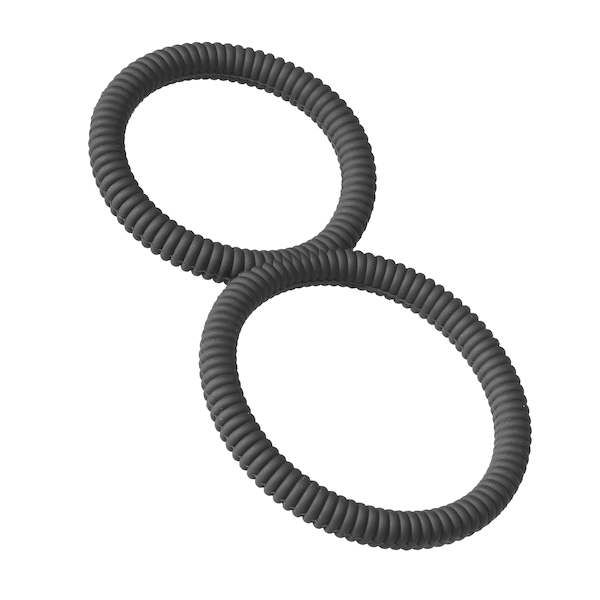 8 Ring, Cock & Ball Ring, schwarz, Silikon, Ø3,8 